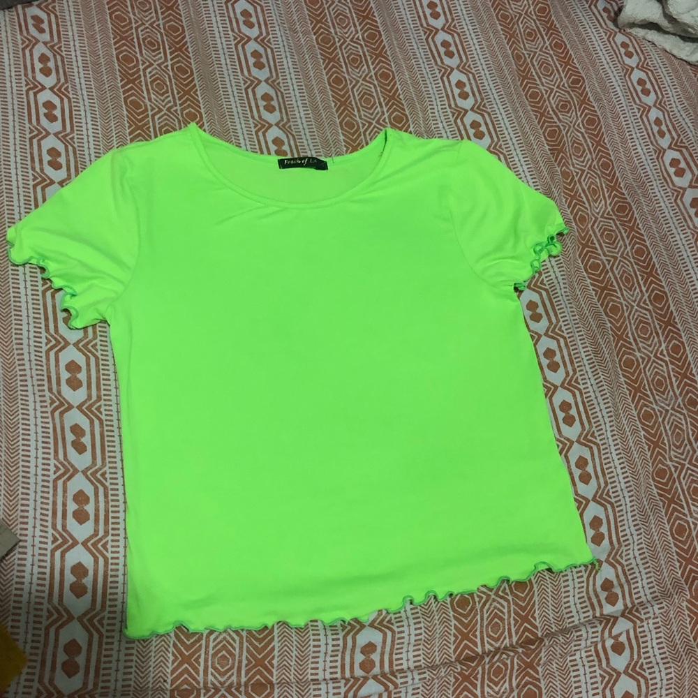 Highlighter green top